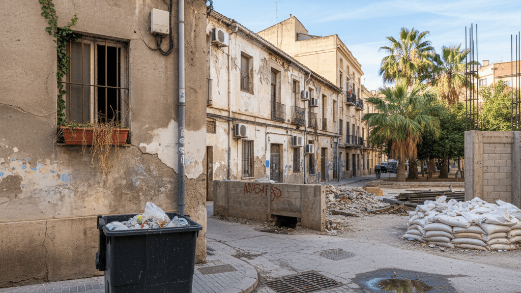 Áreas húmedas en Murcia donde se originan plagas, guía visual