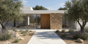 Imagen que muestra una casa vacía en Murcia durante el verano con hormigas alrededor, ilustrando cómo eliminar hormigas en verano cuando dejas tu casa sola en Murcia
